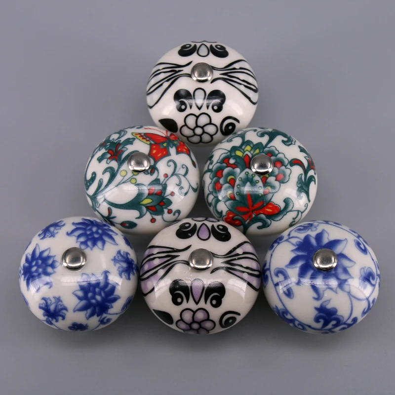 1 Piece Decorative Colorful Round Kitchen Cabinet Drawer Ceramic Knobs Porcelain Cupboard Door Handles
1 Piece Decorative Colorful Round Kitchen Cabinet Drawer Ceramic Knobs Porcelain Cupboard Door Handles