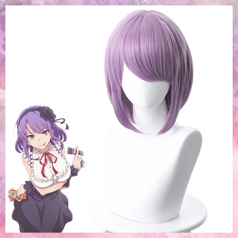 Dagashi Kashi Shidare Hotaru косплей волос 35 см маскарадный светильник фиолетовый головной