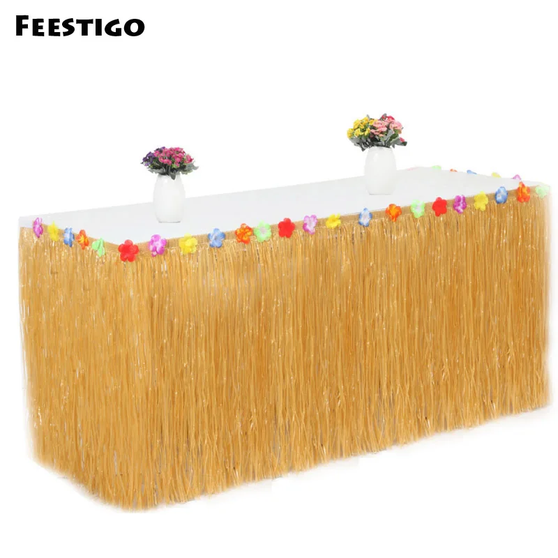 1PCS 275*75cm Artificial Plastic Grass Hawaiian Table Skirt Tropical Luau Party Decoration Summer Beach Birthday Party Supplies
1PCS 275*75cm Artificial Plastic Grass Hawaiian Table Skirt Tropical Luau Party Decoration Summer Beach Birthday Party Supplies