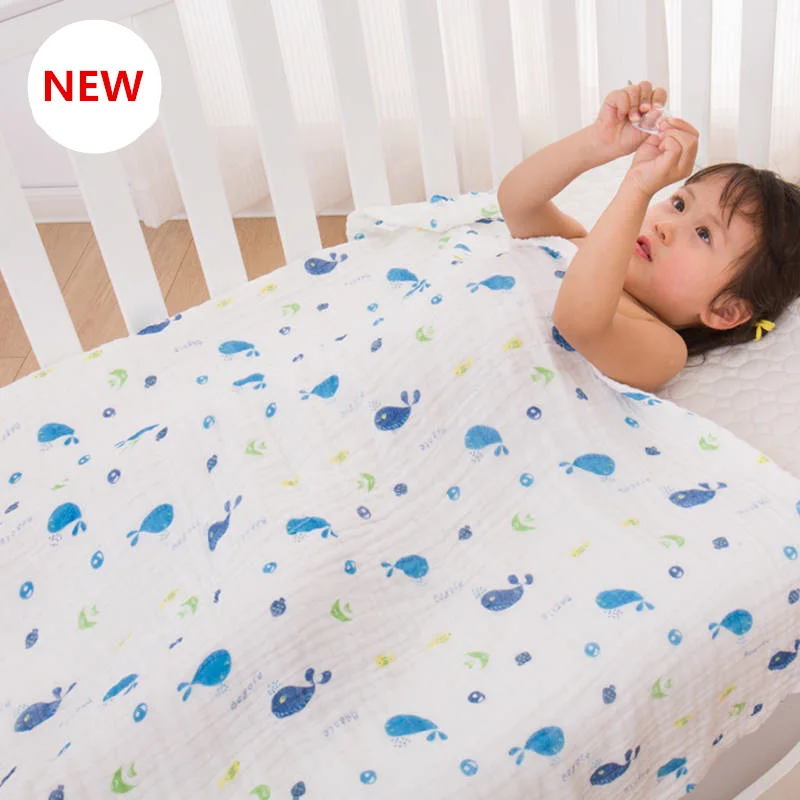 Muslin Swaddle Baby Blankets 6 Layers Comfortable Cotton Baby Bath Towel Kids Nap Quilt For Infant Warp Newborn Stroller Blanket
Muslin Swaddle Baby Blankets 6 Layers Comfortable Cotton Baby Bath Towel Kids Nap Quilt For Infant Warp Newborn Stroller Blanket