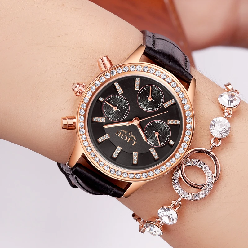 LIGE Women Watches Girl Casual Quartz Watch female Ladies watches Womens watches Women Clock relojes mujer 2017 Relogio feminino
LIGE Women Watches Girl Casual Quartz Watch female Ladies watches Womens watches Women Clock relojes mujer 2017 Relogio feminino