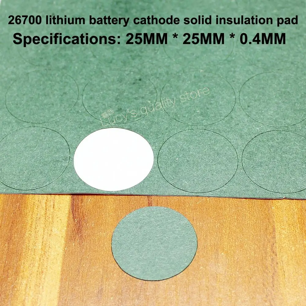 100pcs/lot 26700 Lithium Battery Negative Solid Insulation Mattress Meson Barley 26650 Positive Hollow Gasket Accessories
100pcs/lot 26700 Lithium Battery Negative Solid Insulation Mattress Meson Barley 26650 Positive Hollow Gasket Accessories