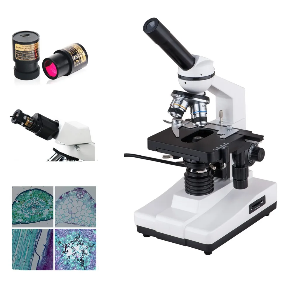 XP201 Monocular Student Lab Biological Microscope with 5Mp Eyepiece Digital Camera
XP201 Monocular Student Lab Biological Microscope with 5Mp Eyepiece Digital Camera