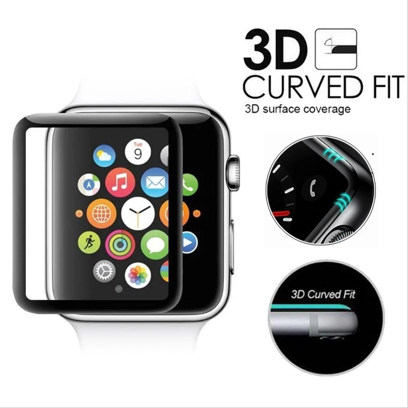 Новинка 3D закаленное стекло с изогнутой поверхностью 9H 4D для Apple серии 1/2/3 Защита экрана для Apple Watch 38 мм 42 мм защитная пленка
Новинка 3D закаленное стекло с изогнутой поверхностью 9H 4D для Apple серии 1/2/3 Защита экрана для Apple Watch 38 мм 42 мм защитная пленка