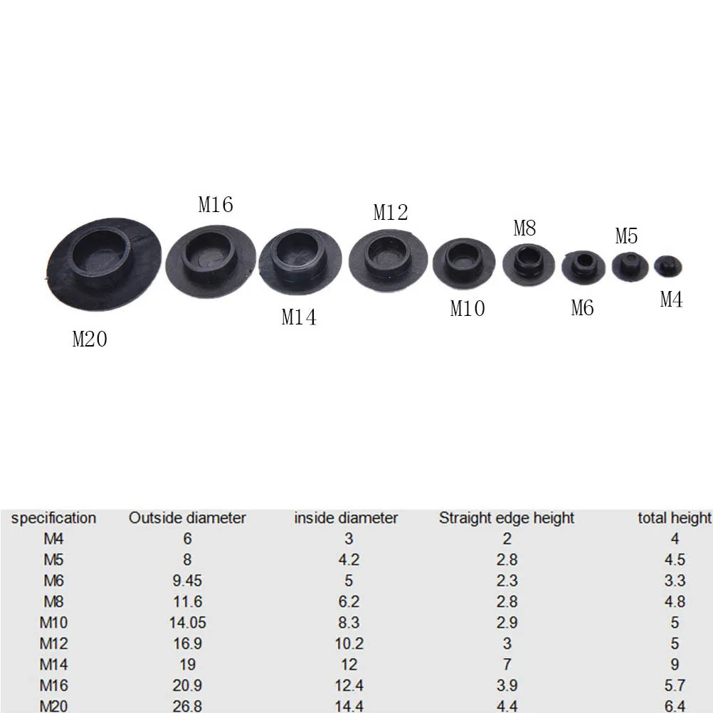 100PCS/lot useful Screws Covers Caps M10 Black Cheap Hex Socket Allen Bolt Screw Nut Hexagon Head Cover Cap Protector
100PCS/lot useful Screws Covers Caps M10 Black Cheap Hex Socket Allen Bolt Screw Nut Hexagon Head Cover Cap Protector