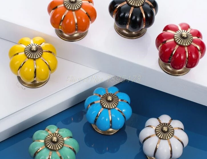 200PCS Vintage Pumpkin Ceramic Door Knobs Cabinet Drawer Cupboard Kitchen Pull shipping for DHL
200PCS Vintage Pumpkin Ceramic Door Knobs Cabinet Drawer Cupboard Kitchen Pull shipping for DHL