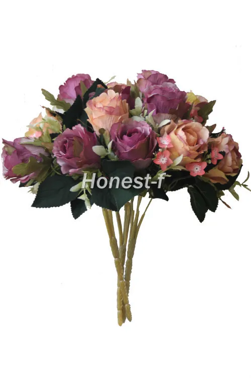 Artificial Multi-Coloured Rose Silk Flowers Bounquet Mixed Arrangement, Home Hotel Room Wedding Decoration(Purple And Red)
Artificial Multi-Coloured Rose Silk Flowers Bounquet Mixed Arrangement, Home Hotel Room Wedding Decoration(Purple And Red)