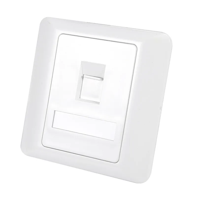 1PC Single Port Socket RJ45 Wall Mountable Flat Face Plate Ethernet Network Socket Panel Embedded Plate Wall Mountable Socket
1PC Single Port Socket RJ45 Wall Mountable Flat Face Plate Ethernet Network Socket Panel Embedded Plate Wall Mountable Socket