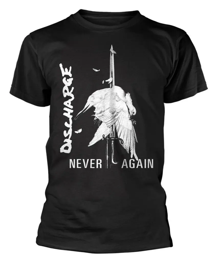 Новая и Официальная футболка с надписью Never Again! Летняя стильная новая мужская