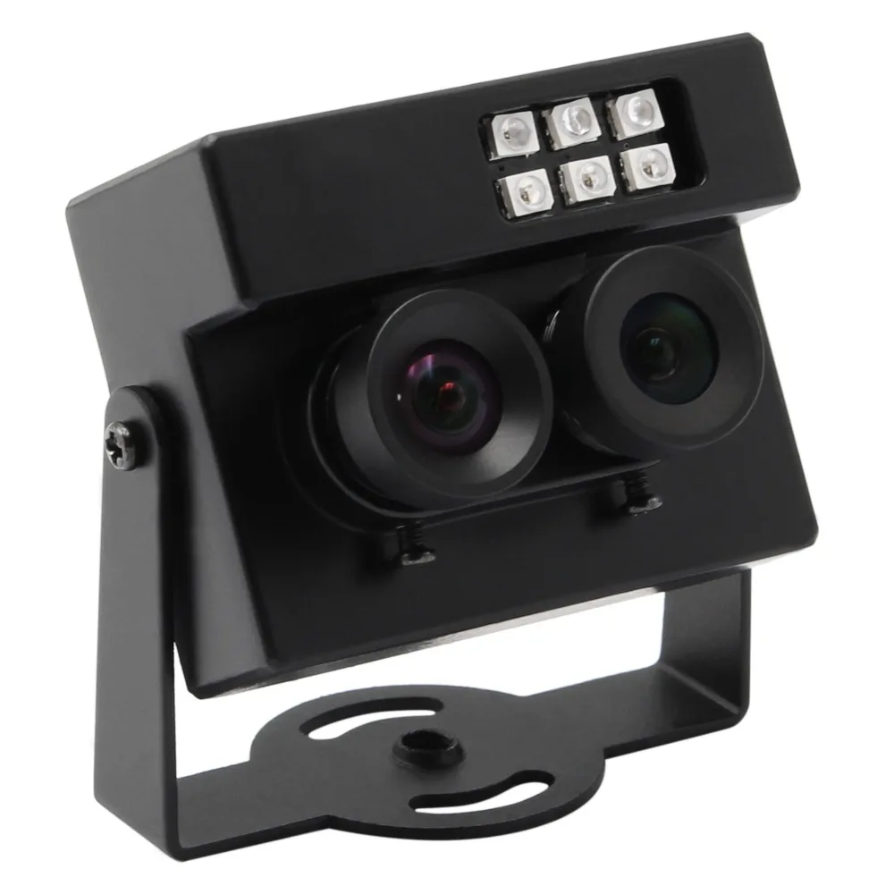 Веб камера USB 1080P AR0230 WDR с двумя объективами мини RGB подсветкой B выходом