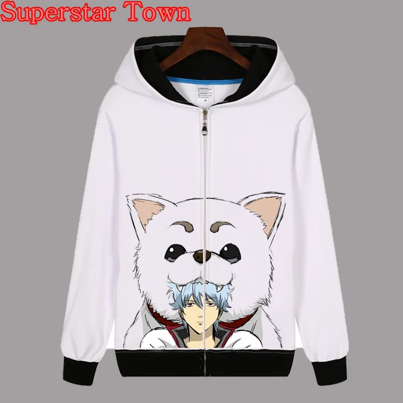 Gintama Толстовка для женщин толстовки пальто Harajuku Япония аниме Moletons Feminino Moleton