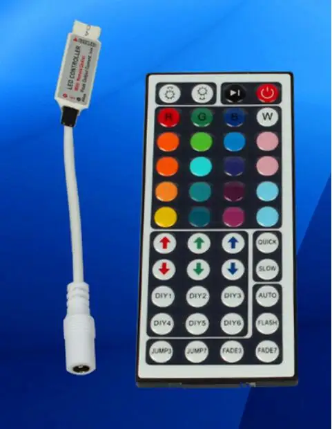 12V 6A 44Key MINI IR Remote rgb led Controller for Flexible SMD3528 5050 5630 2835 RGB LED SMD Strip Lights
12V 6A 44Key MINI IR Remote rgb led Controller for Flexible SMD3528 5050 5630 2835 RGB LED SMD Strip Lights