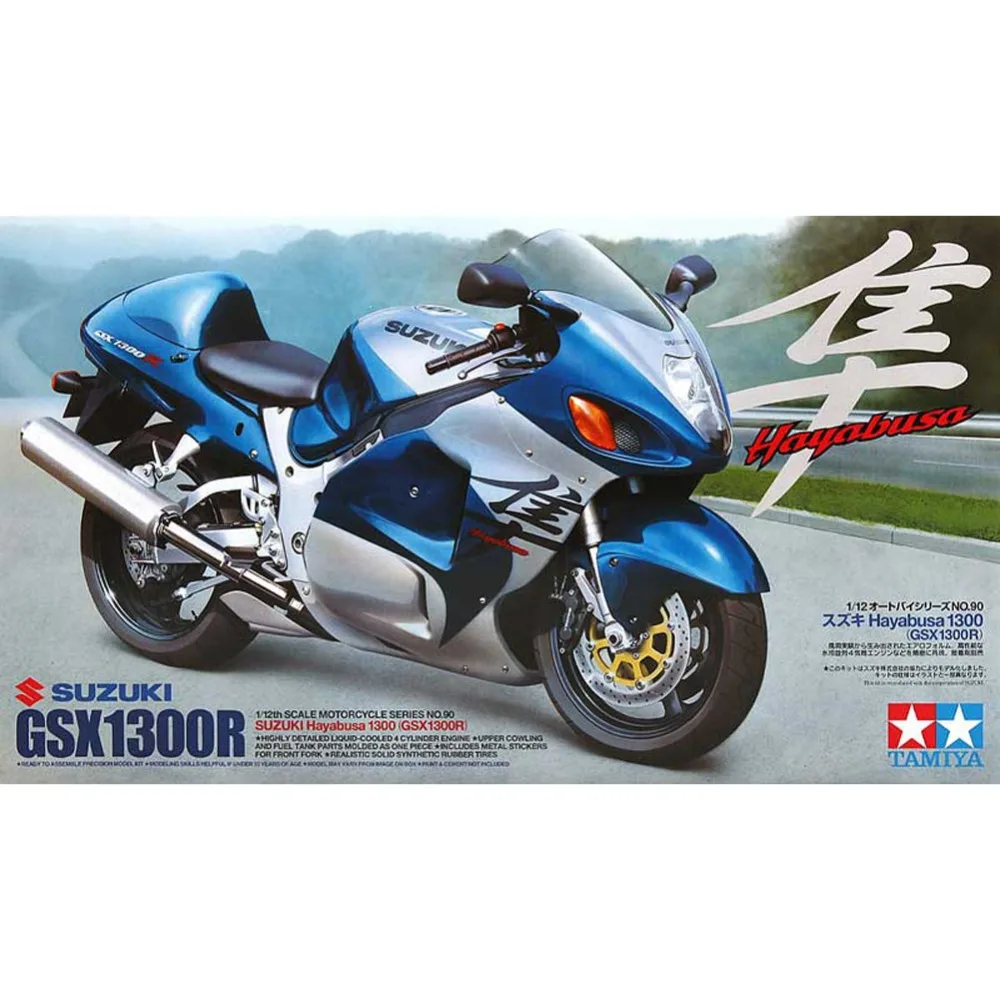 Tamiya 14090 1/12 GSX1300R Hayabusa 1300 Scale Assembly Motorcycle Model Building Kits
Tamiya 14090 1/12 GSX1300R Hayabusa 1300 Scale Assembly Motorcycle Model Building Kits