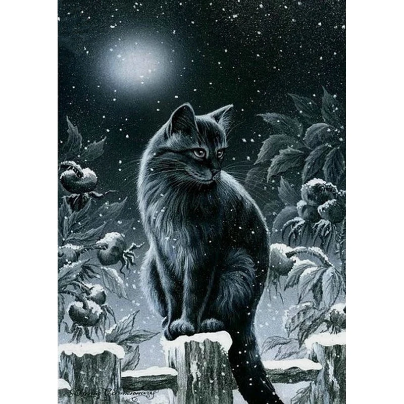 YIKEE Diamond Painting Full Black Cat Diamond Embroidery Sale Diamond Art Mosaic Crystal Handicraft Wall y714
YIKEE Diamond Painting Full Black Cat Diamond Embroidery Sale Diamond Art Mosaic Crystal Handicraft Wall y714