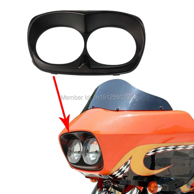 Motorcycle headlight Fairing Matt Black Head light Bezel Scowl For Harley Road Glide Bad Boy
Motorcycle headlight Fairing Matt Black Head light Bezel Scowl For Harley Road Glide Bad Boy