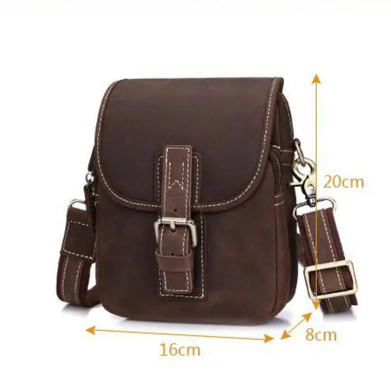 Johnature 2021 New Genuine Leather Men Shoulder & Crossbody Bags Vintage Solid Cover Crazy Horse Leather Leisure Messenger Bag
Johnature 2021 New Genuine Leather Men Shoulder & Crossbody Bags Vintage Solid Cover Crazy Horse Leather Leisure Messenger Bag
