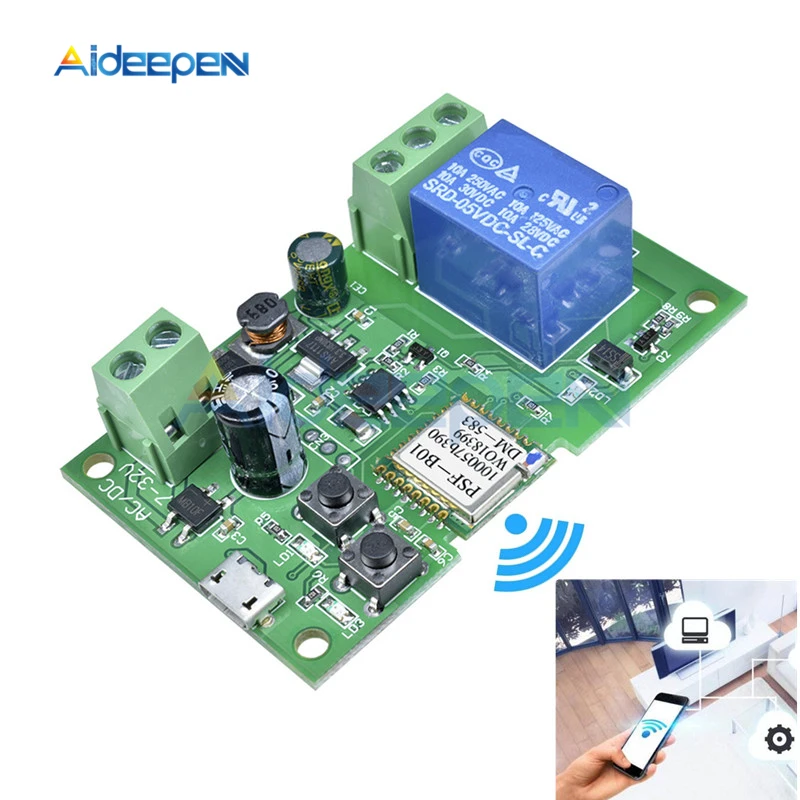 DC 5V 12V eWelink Smart WiFi Switch Relay Module Timer Wireless Remote Control Inching/Self-Locking Module for Smart Google home
DC 5V 12V eWelink Smart WiFi Switch Relay Module Timer Wireless Remote Control Inching/Self-Locking Module for Smart Google home