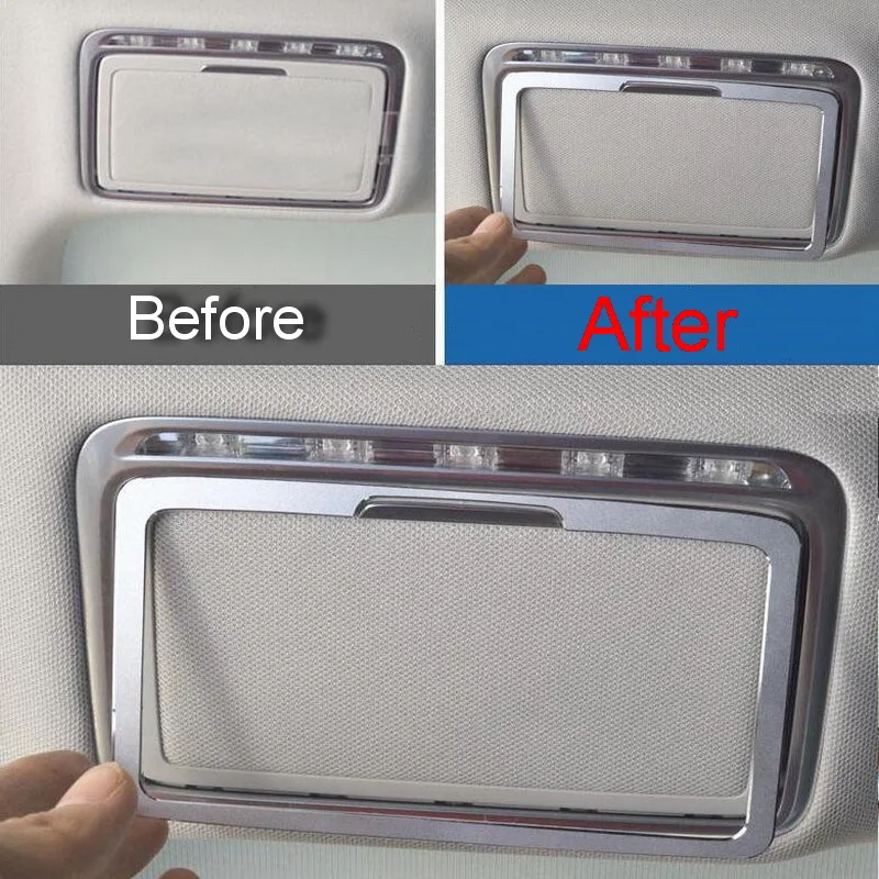 2 PCS DIY Car Styling New Aluminum Two Color Rear Makeup Mirror Light Box Cover Case for Benz 2015-16 C Grade Parts Accessories
2 PCS DIY Car Styling New Aluminum Two Color Rear Makeup Mirror Light Box Cover Case for Benz 2015-16 C Grade Parts Accessories