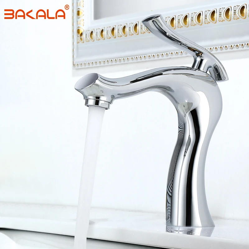 BAKALA New product Modern Bath chrome faucet Brass sanitary ware faucet Hot and cold water basin faucet Single hole basin mixer
BAKALA New product Modern Bath chrome faucet Brass sanitary ware faucet Hot and cold water basin faucet Single hole basin mixer