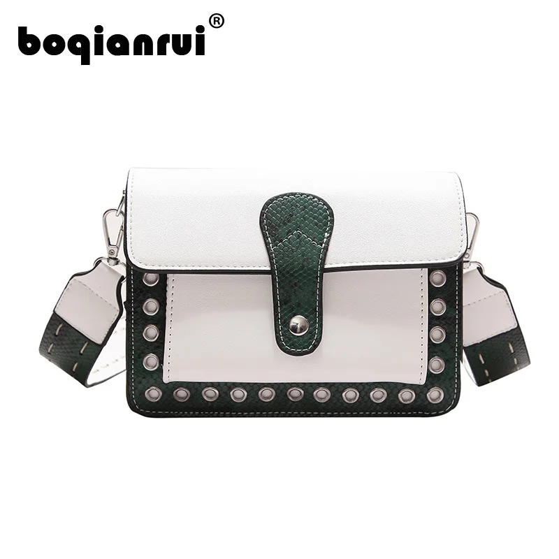 PU Leather Women Shoulder Bags Hard Flap Lady Messenger Bags Patchwork Cover Small Crossbody Bags Rivet Designer Handbags
PU Leather Women Shoulder Bags Hard Flap Lady Messenger Bags Patchwork Cover Small Crossbody Bags Rivet Designer Handbags