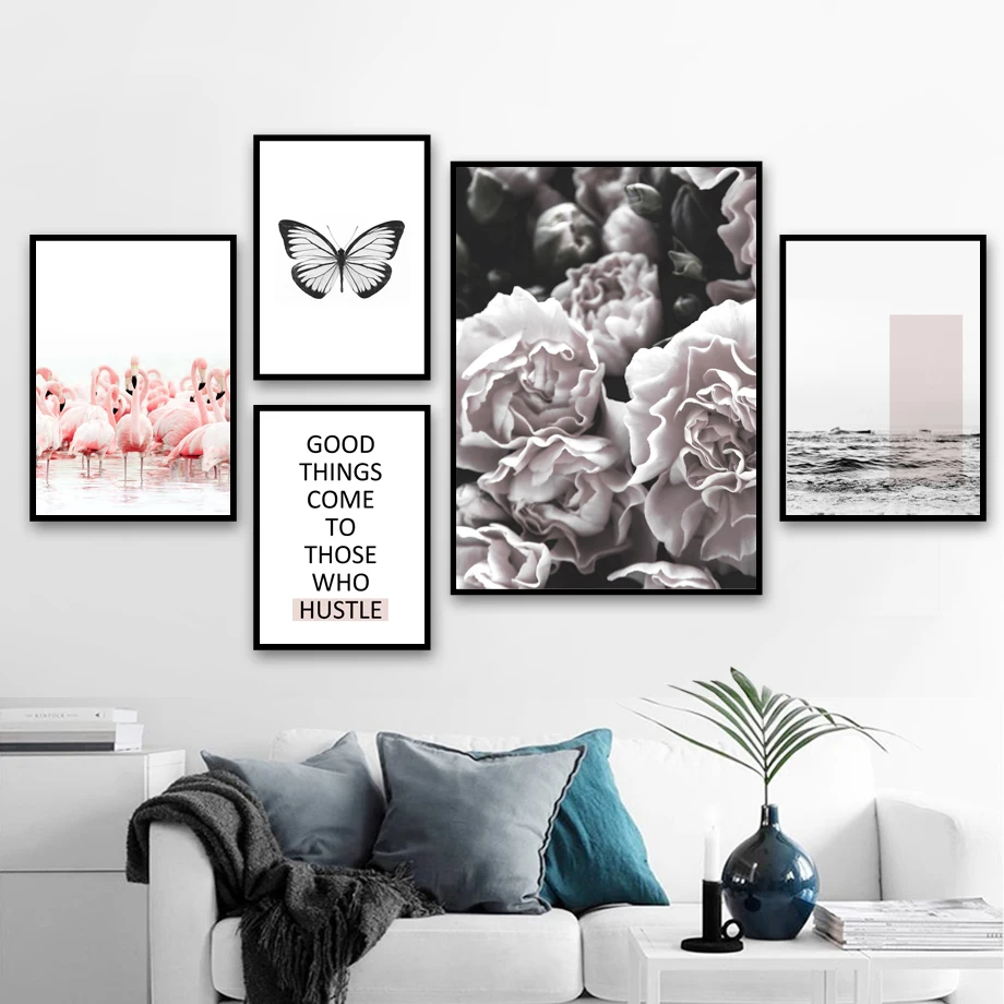 Peony Flower Flamingo Butterfly Sea Quote Wall Art Canvas Painting Nordic Posters And Prints Wall Pictures For Living Room Decor
Peony Flower Flamingo Butterfly Sea Quote Wall Art Canvas Painting Nordic Posters And Prints Wall Pictures For Living Room Decor