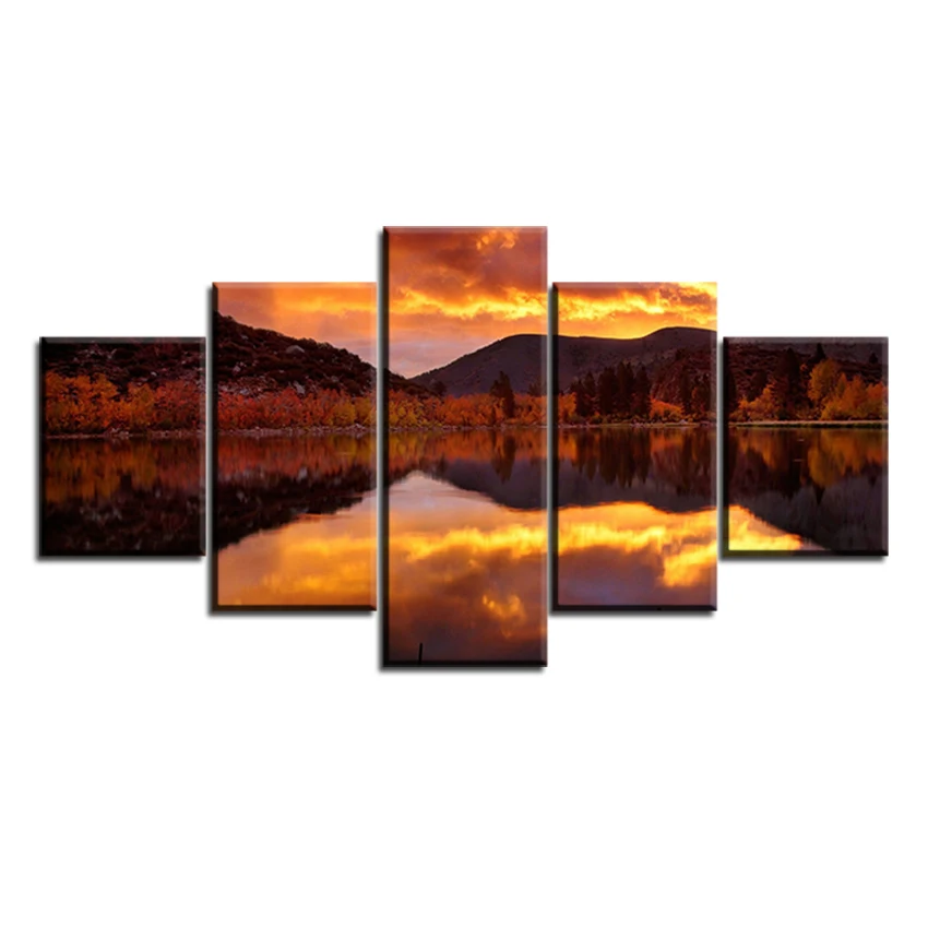 5 pc Set reflection-sky-clouds-dusk-twilight NO FRAME Oil Painting Canvas Prints Wall Art Pictures For Living Room Decorations
5 pc Set reflection-sky-clouds-dusk-twilight NO FRAME Oil Painting Canvas Prints Wall Art Pictures For Living Room Decorations