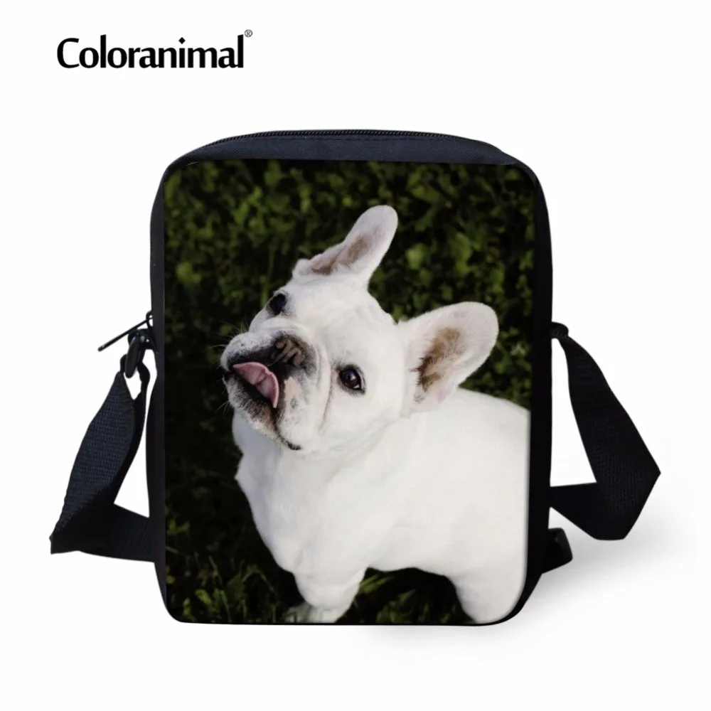 Сумка-мессенджер Coloranimal с рисунком французского бульдога для женщин и мужчин