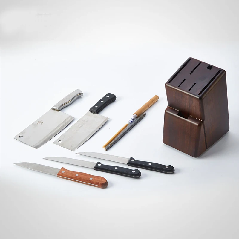 Top Grade Bamboo Kitchen Knife Holder Wood Multifunctional Holder Knife Kitchen Utensils Storage Rack Knife Rack Supplies
Top Grade Bamboo Kitchen Knife Holder Wood Multifunctional Holder Knife Kitchen Utensils Storage Rack Knife Rack Supplies