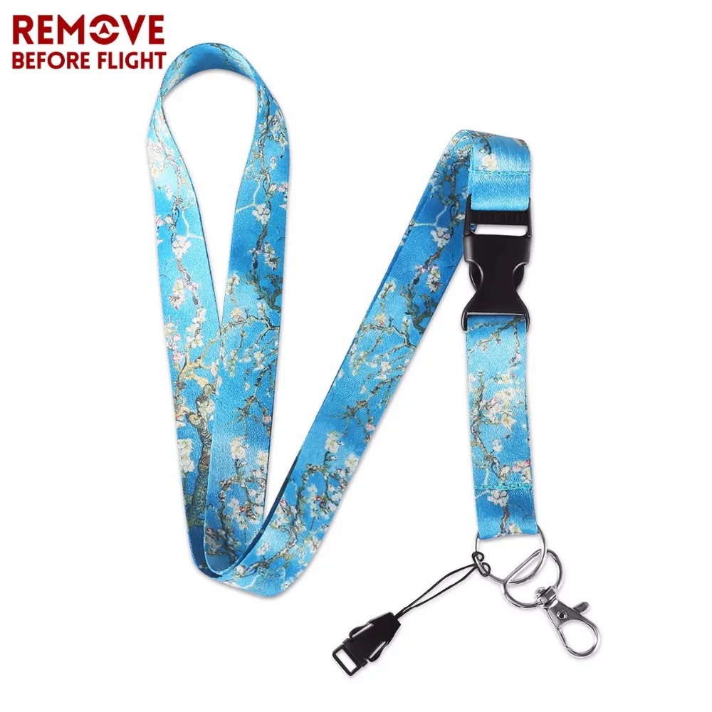 Fashion Blue Flower Paiting Lanyards For ID Badge Holders Pass Gym Mobile USB Badge Holder Floral Lanyards Neck Straps Keyring
Fashion Blue Flower Paiting Lanyards For ID Badge Holders Pass Gym Mobile USB Badge Holder Floral Lanyards Neck Straps Keyring