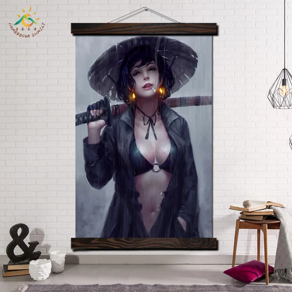 Samurai Female Fantasy Modern Canvas Art Prints Poster Wall Painting Scroll Painting Artwork Wall Art Pictures Home Decoration
Samurai Female Fantasy Modern Canvas Art Prints Poster Wall Painting Scroll Painting Artwork Wall Art Pictures Home Decoration