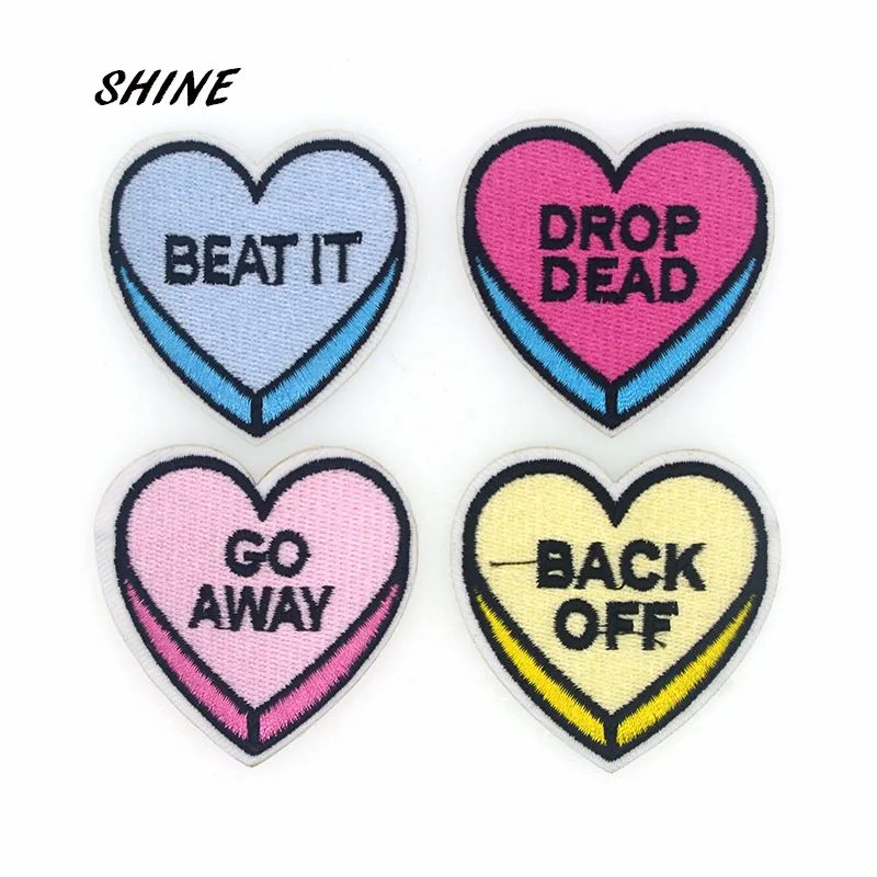 4pcs/lot Heart Embroidered Badges Iron On Patches For Clothing Motif Sticker DIY Craft Sewing Accessories 7x4.2cm
4pcs/lot Heart Embroidered Badges Iron On Patches For Clothing Motif Sticker DIY Craft Sewing Accessories 7x4.2cm