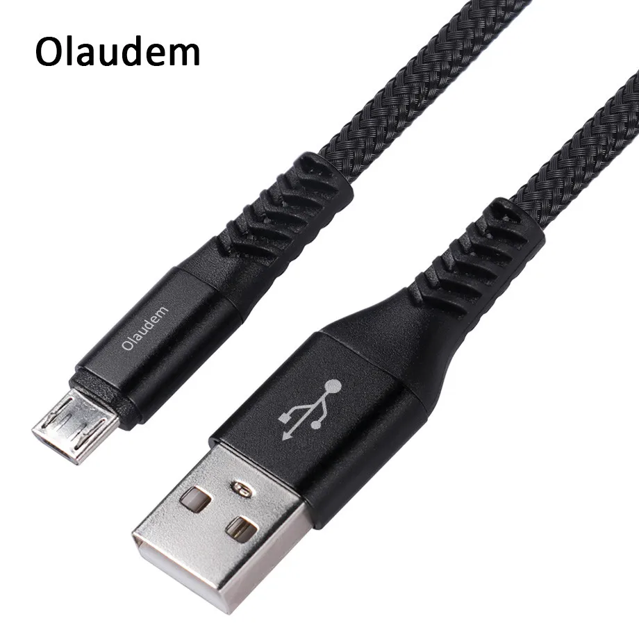 Olaudem Micro USB кабель Быстрая зарядка 5 в 2A Кабель Micro-USB зарядный для samsung Xiaomi кабели