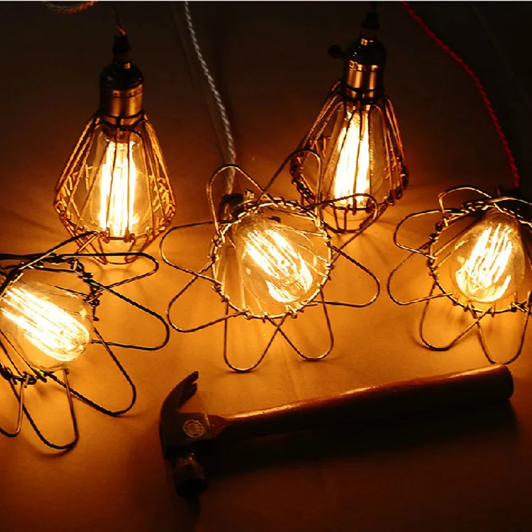 best price for 110-220V Vintage pendant lights retro lamps Cafe. bar . pub. cage lamps American style
best price for 110-220V Vintage pendant lights retro lamps Cafe. bar . pub. cage lamps American style
