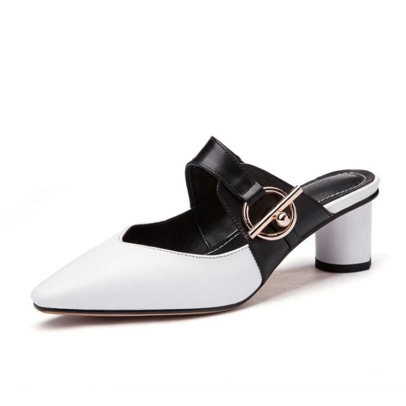 2019 New Women High Heel Sandals Genuine Leather Shoes Women Summer Buckle Beach Slippers Casual Party Slides Shoes Size 34-42
2019 New Women High Heel Sandals Genuine Leather Shoes Women Summer Buckle Beach Slippers Casual Party Slides Shoes Size 34-42