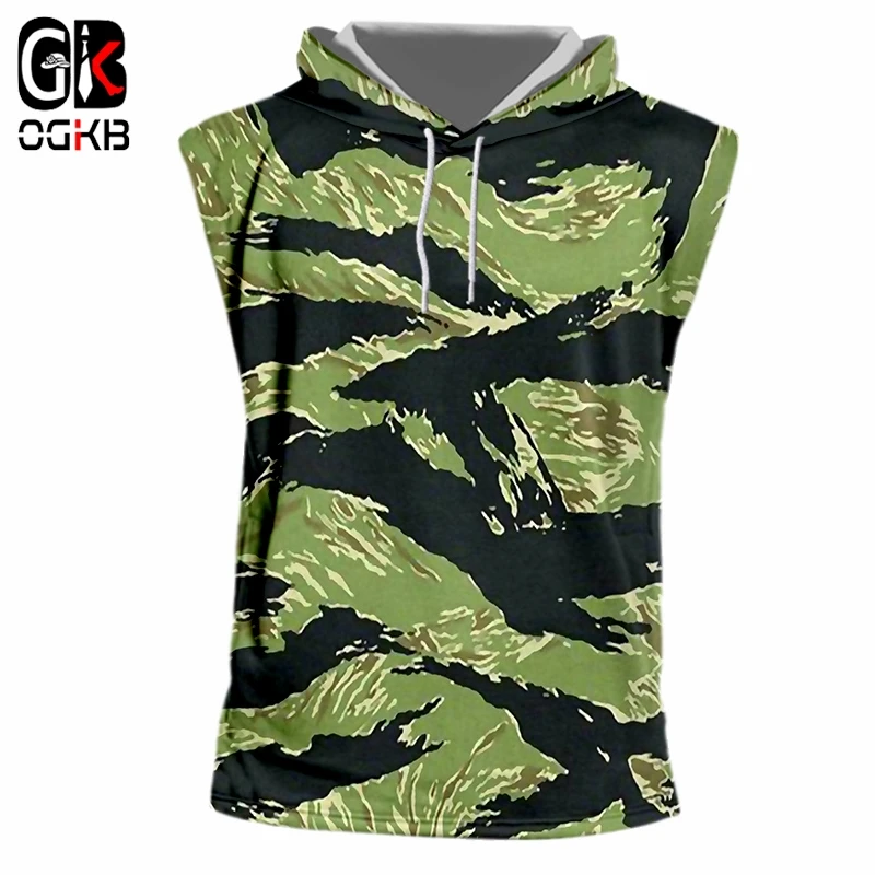 OGKB Sleeveless Hooded Tank Top Man Fashion O Neck 3D Printied Geometric Colorful Striped 6XL Clothes Men Thin
OGKB Sleeveless Hooded Tank Top Man Fashion O Neck 3D Printied Geometric Colorful Striped 6XL Clothes Men Thin