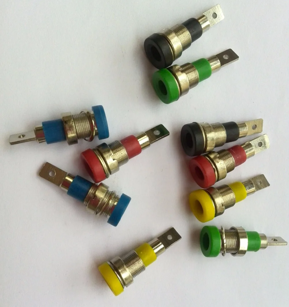 50PCS Copper 4mm banana Socket Terminals test connector for Binding Post Multimeter pen Probes
50PCS Copper 4mm banana Socket Terminals test connector for Binding Post Multimeter pen Probes