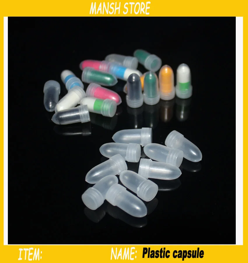 Plastic Clear Empty Capsule For Powder Pill Capsules Refillable Mini Plastic Bottle For Trial And Sample 100pc/lot Free Shipping
Plastic Clear Empty Capsule For Powder Pill Capsules Refillable Mini Plastic Bottle For Trial And Sample 100pc/lot Free Shipping