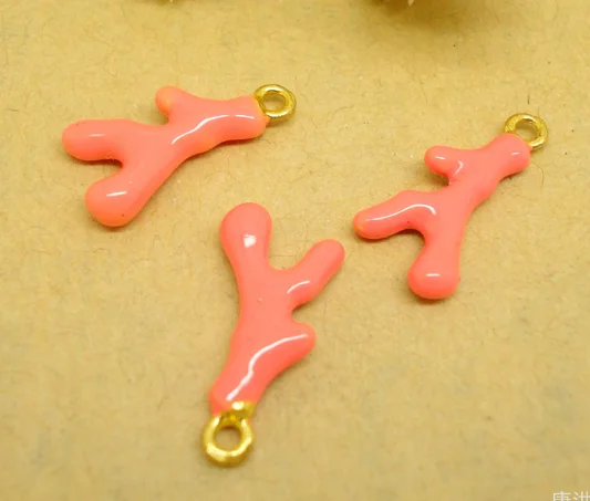 50pcs coral fashion enamel charms pendant Jewelry Making earrings bracelet necklace keychain DIY zinc Alloy accessories 19*9mm
50pcs coral fashion enamel charms pendant Jewelry Making earrings bracelet necklace keychain DIY zinc Alloy accessories 19*9mm