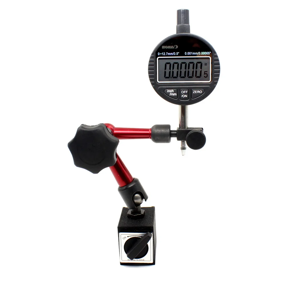 SANHOOII 0.001mm/0.00005'' Dial Indicators & Metal Magnetic Holder Measurement Analysis Instruments Gauging Tools
SANHOOII 0.001mm/0.00005'' Dial Indicators & Metal Magnetic Holder Measurement Analysis Instruments Gauging Tools