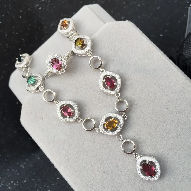 KJJEAXCMY boutique jewels 925 pure silver inlaid with pure natural tourmaline pendant ring earrings bracelet 4 sets flowers flow
KJJEAXCMY boutique jewels 925 pure silver inlaid with pure natural tourmaline pendant ring earrings bracelet 4 sets flowers flow