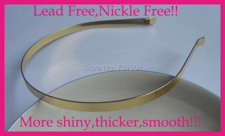 10PCS high quality 7mm Golden Plain Metal Hair Headbands with bent end at nickle free and lead free quality,
10PCS high quality 7mm Golden Plain Metal Hair Headbands with bent end at nickle free and lead free quality,