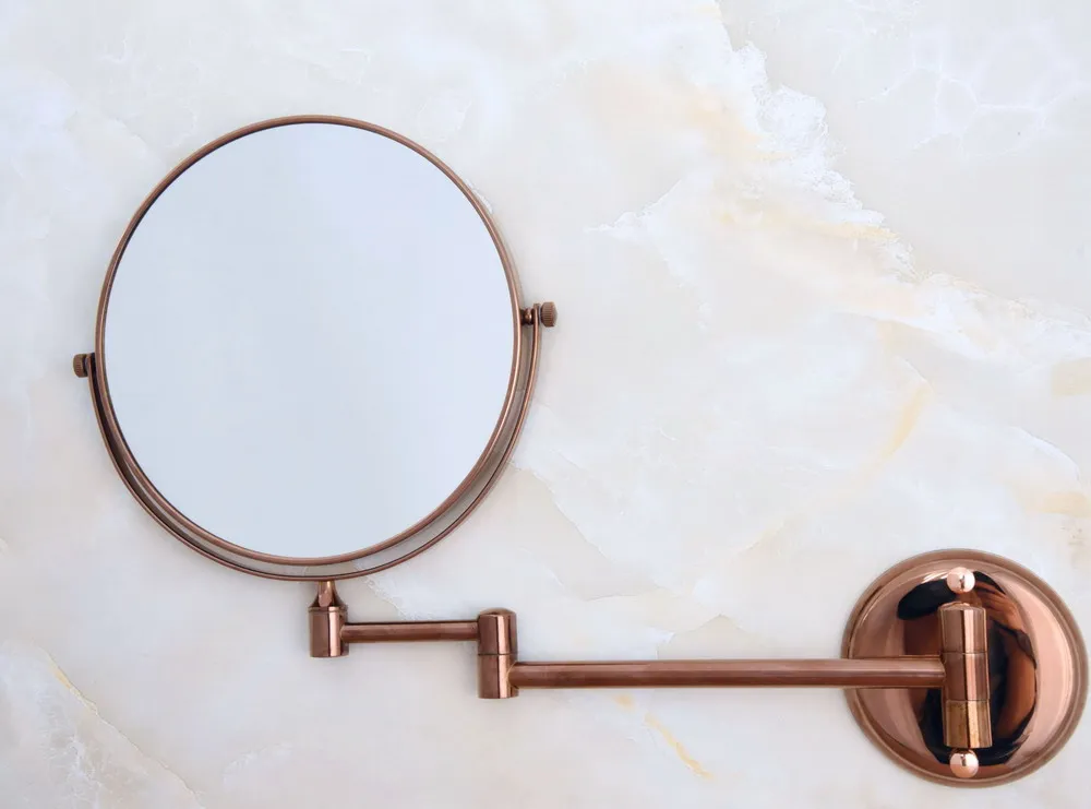 Rose Red Gold Color Brass Bathroom Shaving Beauty Makeup Magnify Mirror Dual Side Wall Mounted / Bathroom Accessory mba637
Rose Red Gold Color Brass Bathroom Shaving Beauty Makeup Magnify Mirror Dual Side Wall Mounted / Bathroom Accessory mba637