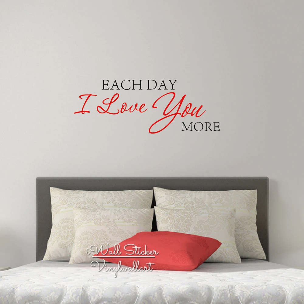 Each Day I Love You More Quote Wall Sticker Love Quote Wall Decal Cut Vinyl Wall Stickers Removable Wall Decors Q29
Each Day I Love You More Quote Wall Sticker Love Quote Wall Decal Cut Vinyl Wall Stickers Removable Wall Decors Q29