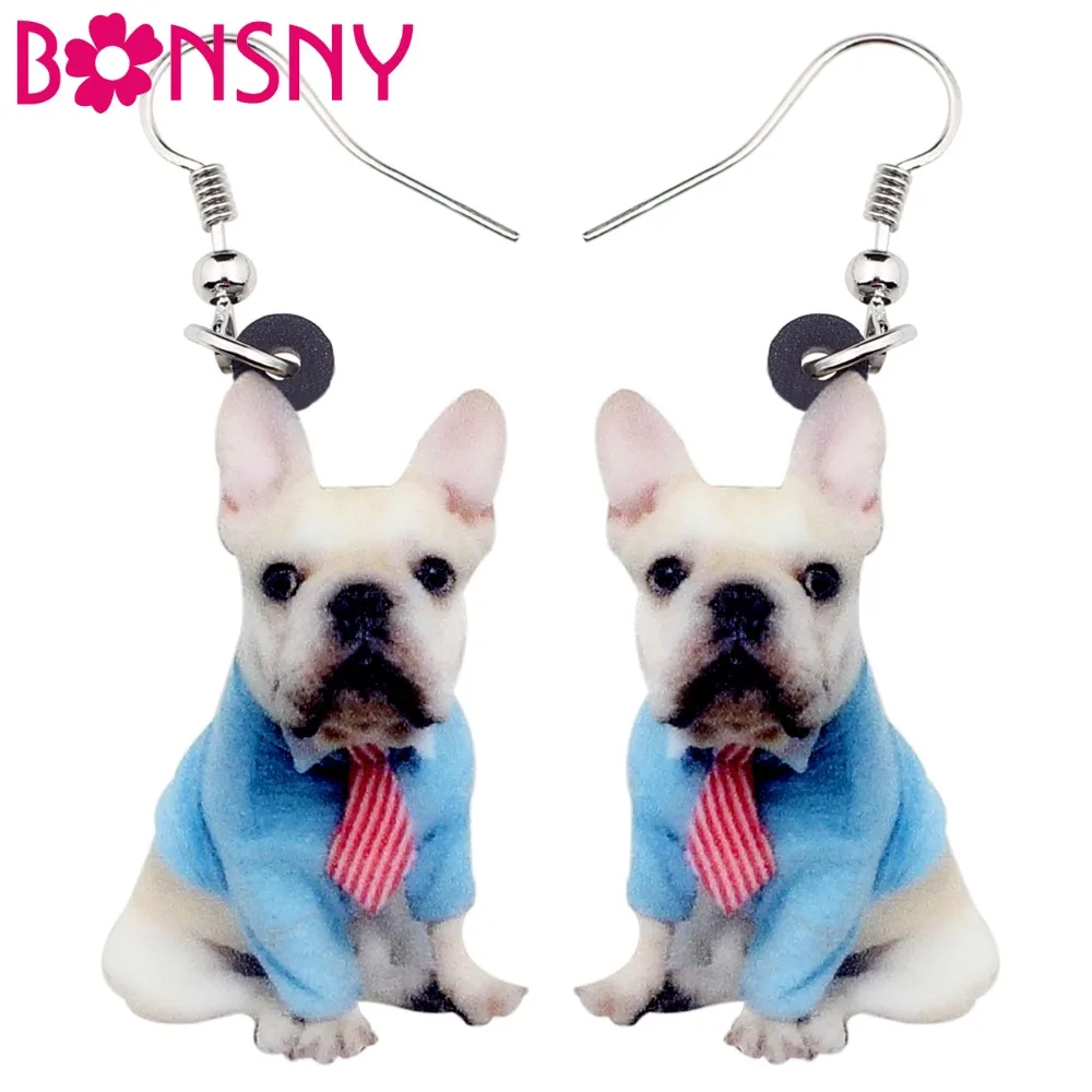 Bonsny Acrylic Sweet Sitting Tie French Bulldog Dog Earrings Big Long Dangle Drop Elegant Animal Jewelry For Women Girls Ladies
Bonsny Acrylic Sweet Sitting Tie French Bulldog Dog Earrings Big Long Dangle Drop Elegant Animal Jewelry For Women Girls Ladies