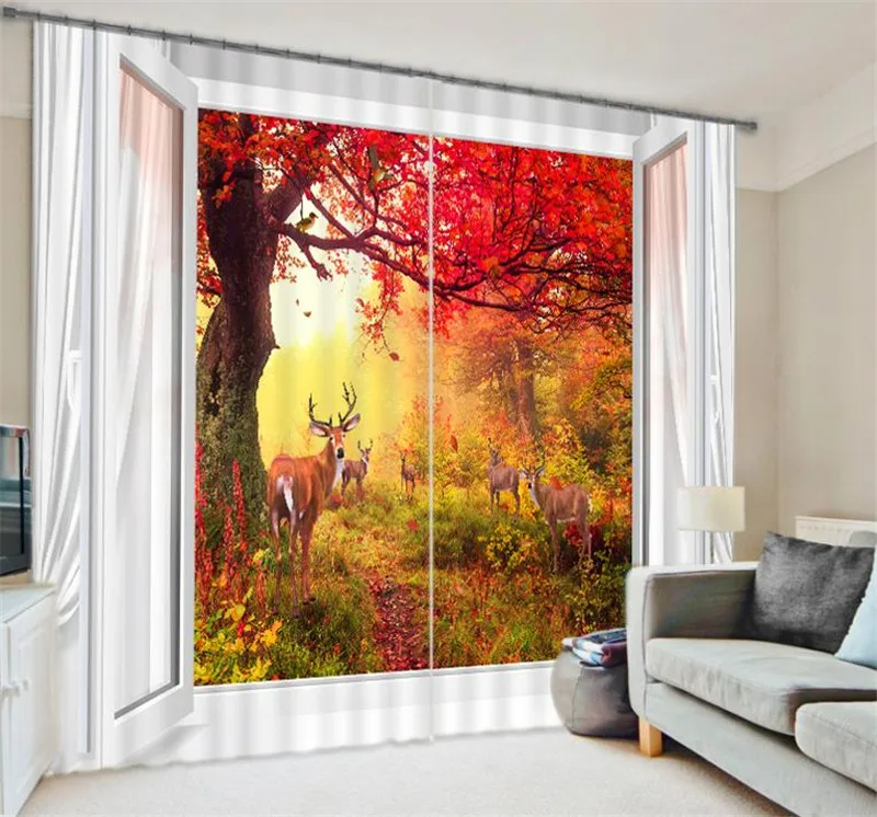 2017 Luxury forest 3D Blackout Window Curtains For Kids Bedding room Living room Hotel Drapes Cortinas
2017 Luxury forest 3D Blackout Window Curtains For Kids Bedding room Living room Hotel Drapes Cortinas