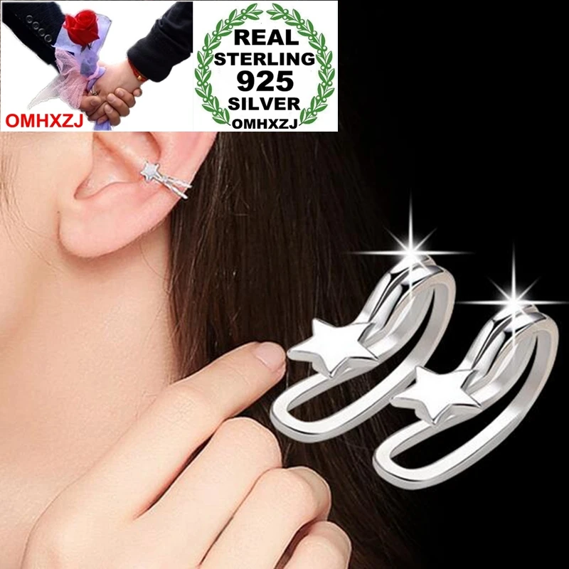 OMHXZJ Wholesale Fashion OL Woman Girl Party Leaves Pentagram Earrings Without Piercing 925 Sterling Silver Ear Clip YS448
OMHXZJ Wholesale Fashion OL Woman Girl Party Leaves Pentagram Earrings Without Piercing 925 Sterling Silver Ear Clip YS448