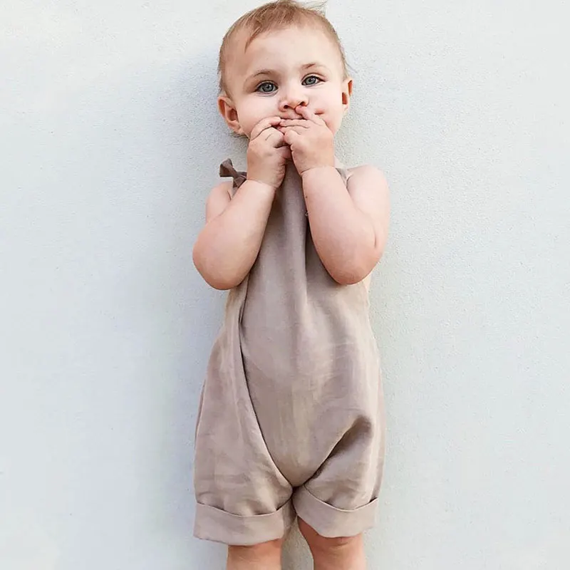 Summer Cute Newborn Baby Girls Solid Color Linen Cotton Romper Jumpsuit Outfits Children Boys Clothes 0-24M
Summer Cute Newborn Baby Girls Solid Color Linen Cotton Romper Jumpsuit Outfits Children Boys Clothes 0-24M