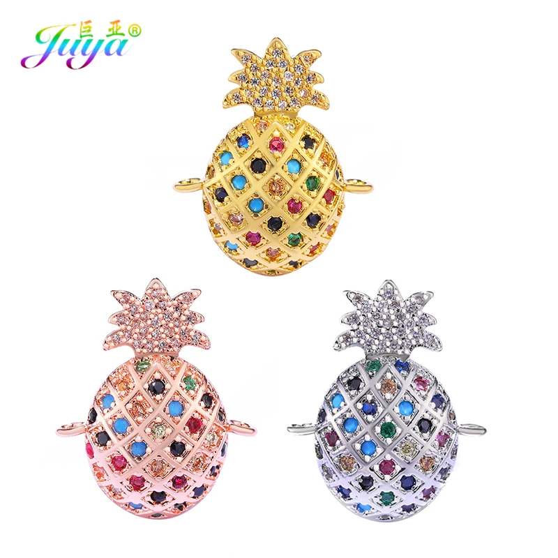 Juya DIY Jewelry Findings Colorful Stones Insert Pineapple Charm Connectors Accessories For Handmade Women Kids Bracelets Making
Juya DIY Jewelry Findings Colorful Stones Insert Pineapple Charm Connectors Accessories For Handmade Women Kids Bracelets Making