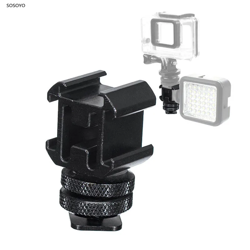 Triple Hot Shoe Base Mount Adapter Waterproof case Extension Bar Flash Holder For gopro hero 5 6 7 Action camera Accessories
Triple Hot Shoe Base Mount Adapter Waterproof case Extension Bar Flash Holder For gopro hero 5 6 7 Action camera Accessories