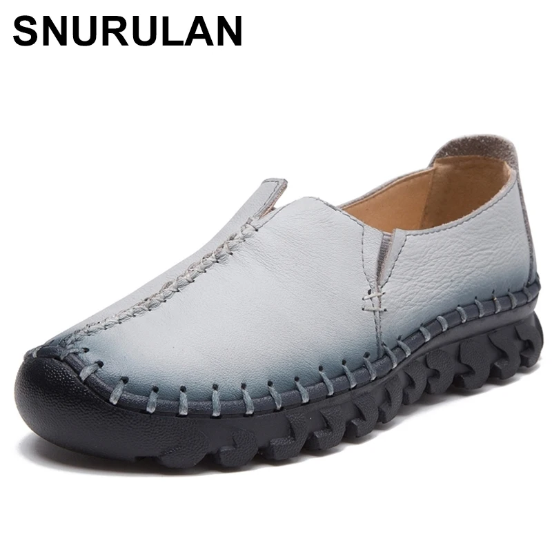 SNURULANWoman Genuine Leather shoes Spring Solid Flatshoes Fashion Women Flats Ballet Women shoes Soft bottom Casual LoafersE352
SNURULANWoman Genuine Leather shoes Spring Solid Flatshoes Fashion Women Flats Ballet Women shoes Soft bottom Casual LoafersE352